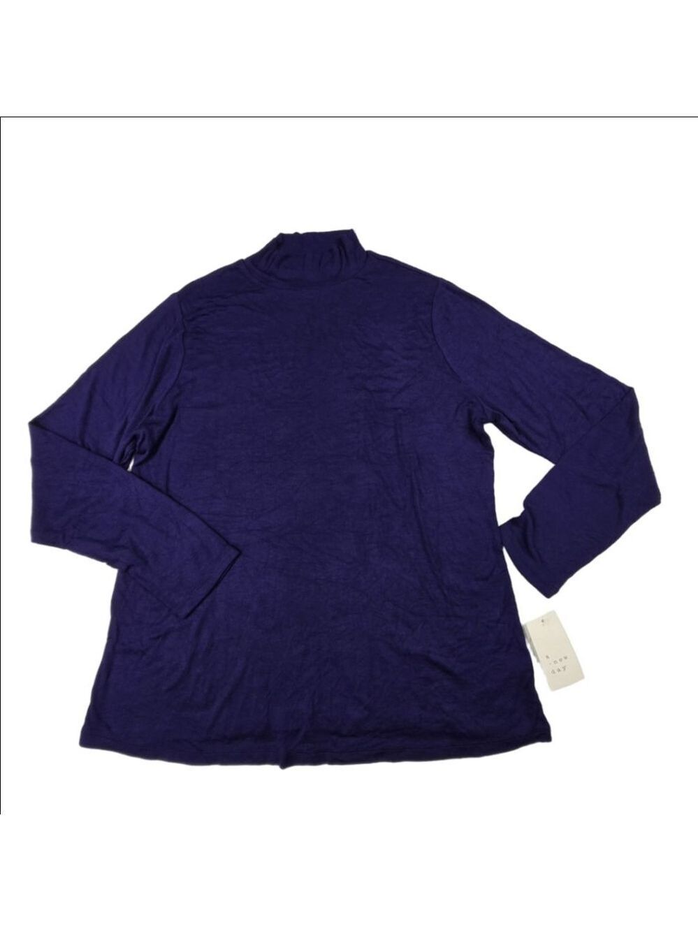 A new day Mock Collar Long sleeve ribbed top Size XXL